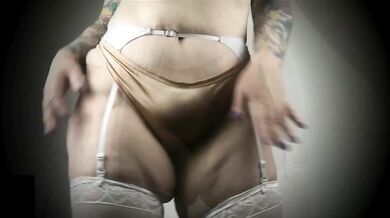 Thick Aussie MILF Tears Satin Panties Thong Fetish Madness