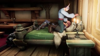 Fucking the Guard Girl in her barracks | Warcraft Porn Parody Short Clip