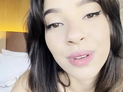 Big-Titted Brazilian Teen's Solo Webcam Show