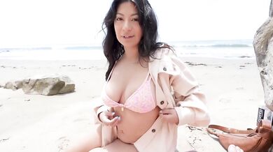 Brother's wife gets railed at nude beach by cheating latina milf Cami Strella