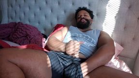 BBC Stepdaddy Cums with a Mini Vibrator in His Ass