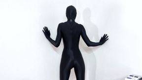 Steffi in Black Zentai Suit