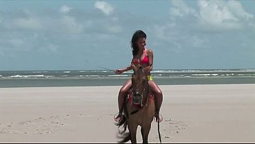 mmf outdoor threesome with hairy latina pussy