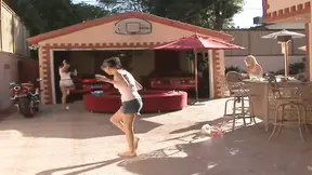 Three hot blondes in wild lesbian threesome