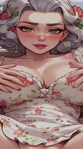 Waifu Mature Teacher POV - Sunflower Dress Bench Close-Up Teasing &amp; Fucking   Clip 1