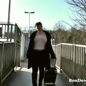 English milf gags on ben Dovers Cock