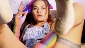 Smoking Hot Gardener Ripped Jeans Tits Out Dildo Suck & Deep Fuck 8 min.