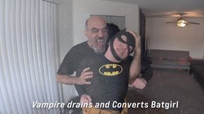 Vampire Levi drains and converts Batgirl