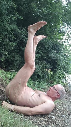 The slave pisses over his face and in his face.