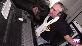 Seductive busty sluts in stockings please old men in a wild threesome