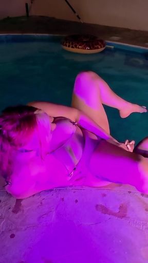 Poolside *** - Our Vacation Started with a Squirt