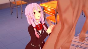 Inori Yuzuriha – Teen princess indulges her desires in a forbidden creampie scene