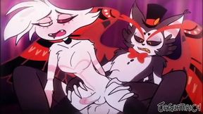 Hazbin Motel Homo Toon Angel Dust x Husk