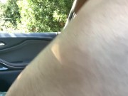 So horny on the way to home we stop in a field and have great car sex