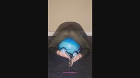 Full Spandex Bodysuit, tight fit, nothing hidden, ass up, tits down, high heels up, female desperation maximum