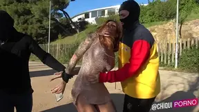 Tranny Threesome Under Moonlight: Wild Sex in the Forest – XXX Action