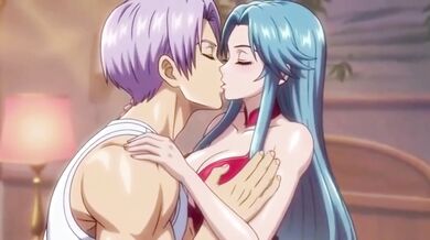Trunks destroyed his wife’s tight ass first time in a hot Hentai fuck