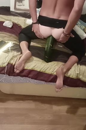 Trying Out a New Outfit for Fucking Her in the Ass
