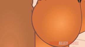 big black booty gets some bbc in her thick cartoon bubble butt