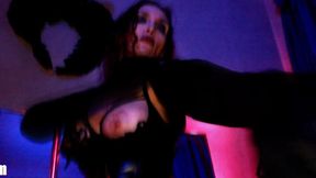 German Milf Big Ass&#x1F351; Fetish Mistress Eva Leather Stockings BDSM Solo Kink