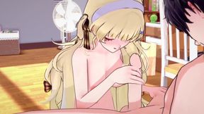 Phoebe enjoys deep throating then fucking doggy style in this hot 3D hentai tale