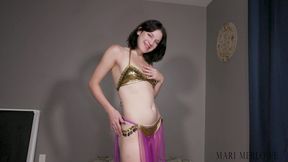 Dancer Belly Button and Belly Worship - Mari Merlowe WMV 1080p