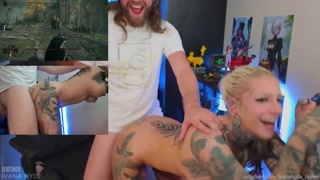 I GOT BANNED OF STREAM?! Defeat ER boss whilst getting fucked! Ivanahyde x b1gtheo
