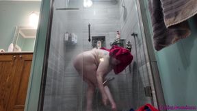 Sexy BBW Amanda Teasing in the Shower