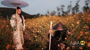 Asian model gives homemade blowjob and gets analed