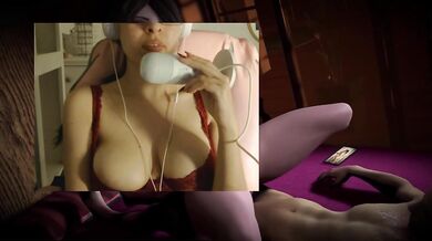 3D hentai milf rides huge cock while gagging on vodka breath