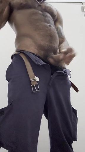 Watching Porn and Cumming in the Bathroom at My Work