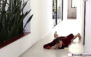 Small boobs trans masseuse Mandy Mitchell gets anal fucked