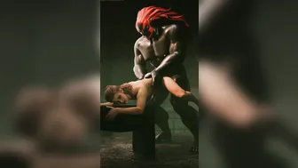 Ganondorf Roughly Dominates a Submissive Twink in Dark Basement