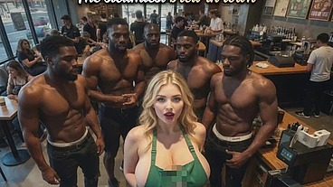 "Coffee, Tea or Me?" BBC gangbang version (AI-generated) (No live-action) (NSFW) (fully voice)