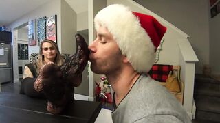 Worshipping Mrs. Clause Sweaty  Super Sexy Foot (FULL Film) HD - Happy