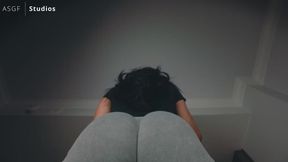Chicana finds you staring at her YOGA PANTS ASS! Now she'll FLATTEN you into the ground with it!! ASS DOMINATION! - MOV