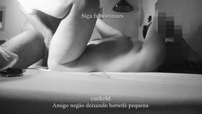 interracial corno filma esposa branquinha e negao amigo deixando ela pequeninha debaixo cuckold sessions