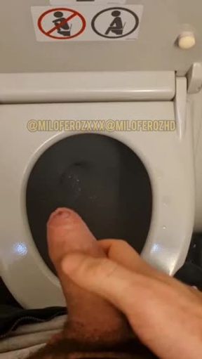 me masturbo en el avion y acabo en el inodoro