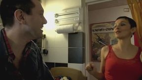 THIS SLUTTY HOUSEWIFE PAYS THE DELIVERY MAN WITH HER HOLES