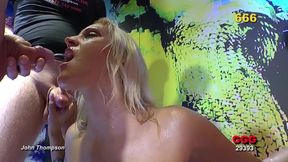 Ggg John Thompson - Blonde Slut Sucks Cocks in Piss Trap Orgy