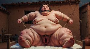 SSBBW in Bondage - Desperate with Fat Wide Wet Pussy