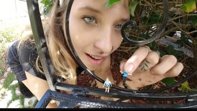 Giantess finds Tiny People Hiding In Her Garden