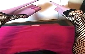Cute cd swallows her cum
