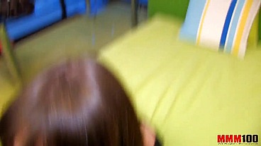 Cute french babe in the ass and slapped