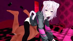 Gata sedienta de pija te coge