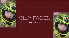 silly face agv helmet