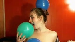 Balloon and Vibrator Play