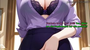 Pass 5 interviews with Genshin Impact girls to get a job (Sex JOI)