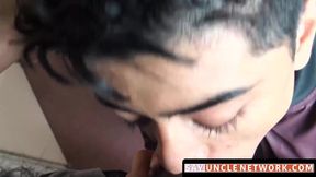 Paid Latino virgin's raw bareback debut and cum feast