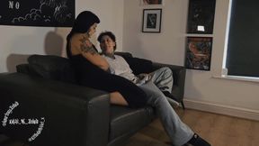 Hot Lesbian Gamer Sofa Fuck